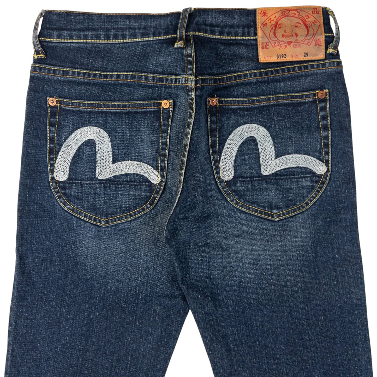 Vintage Evisu Double Gull Embroidered Japanese Denim Jeans Size W29