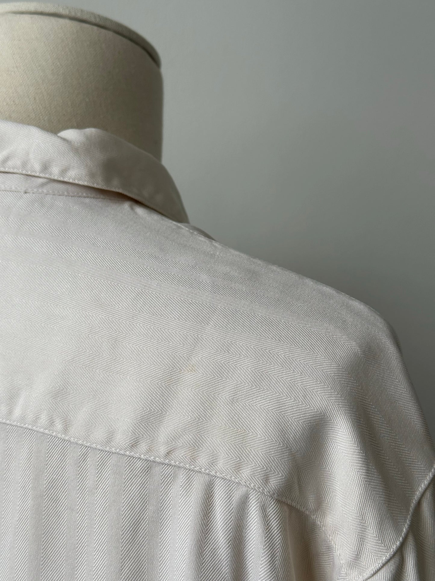 Vintage 1990s Pure Silk Short Sleeve Shirt - L