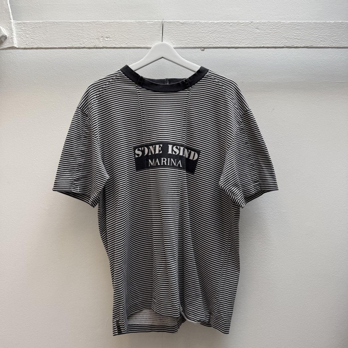 00’s Stone Island Marina T-shirt (XL) | Extra Large, Black and White