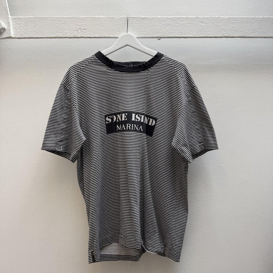 00’s Stone Island Marina T-shirt (XL) | Extra Large, Black and White