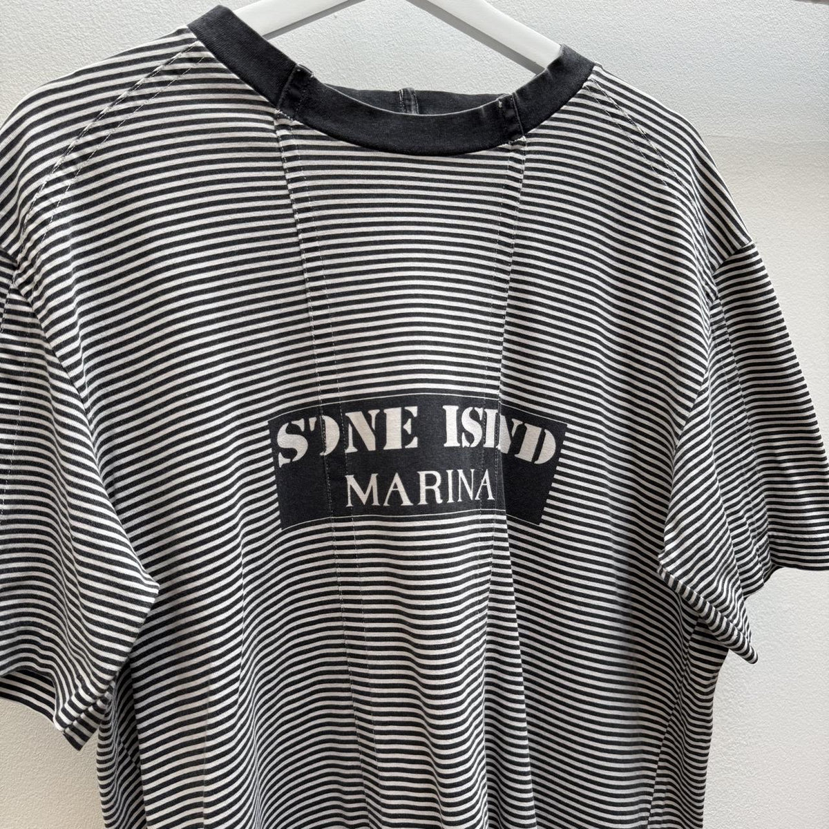 00’s Stone Island Marina T-shirt (XL) | Extra Large, Black and White