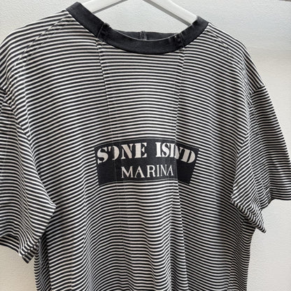 00’s Stone Island Marina T-shirt (XL) | Extra Large, Black and White