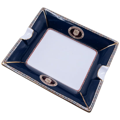 Vintage 90s Burberry Nova Check Fine Bone China Ashtray | O/S, Mixed