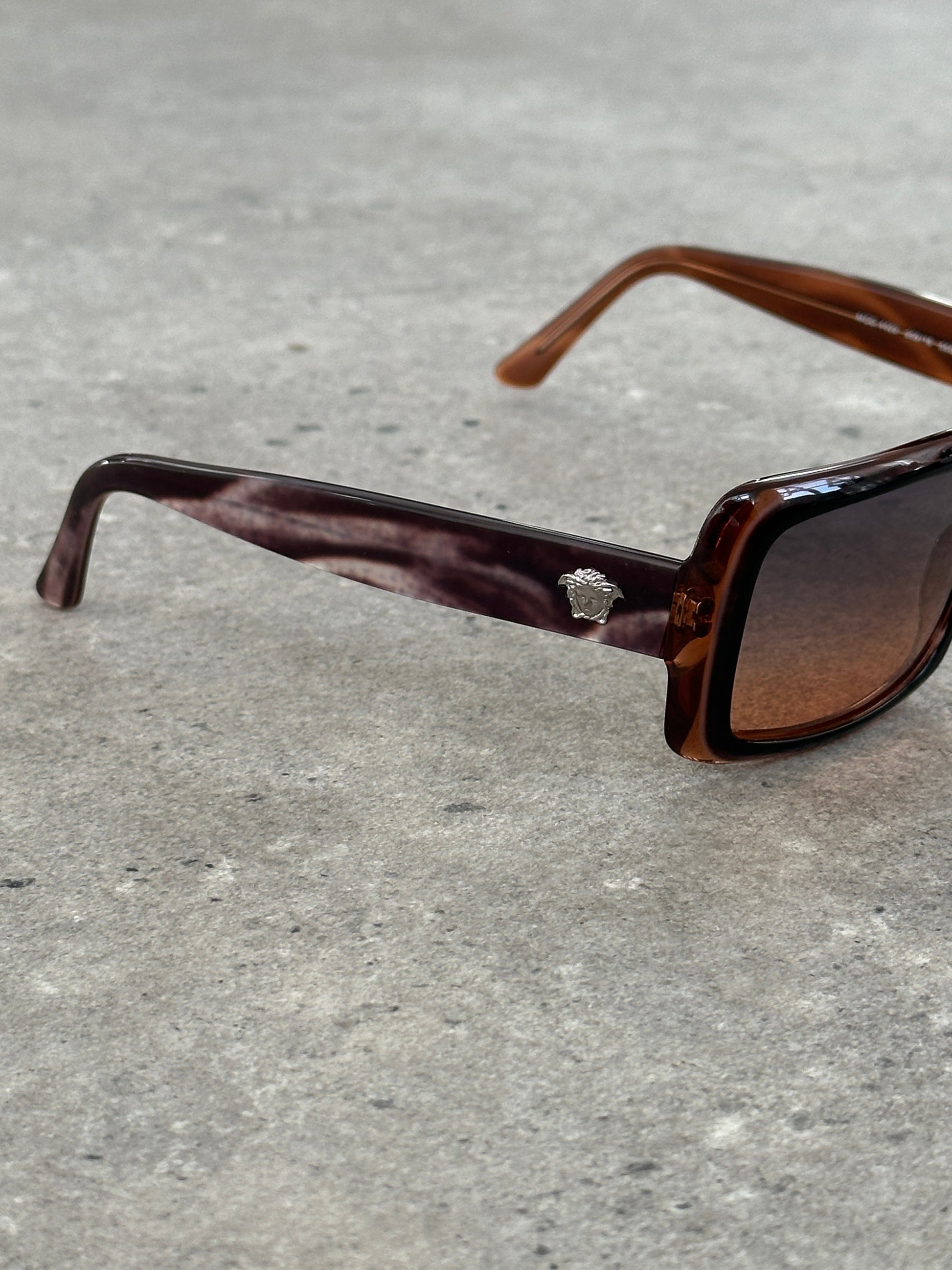 Versace 2000s Square Medusa Sunglasses