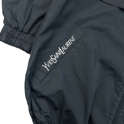 Vintage 90s YSL Yves Saint Laurent Zip Up Jacket Size M | Medium, Black