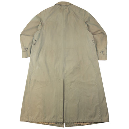Vintage 80s Burberry Commander II Nova Check Lined Trench Jacket Size XL