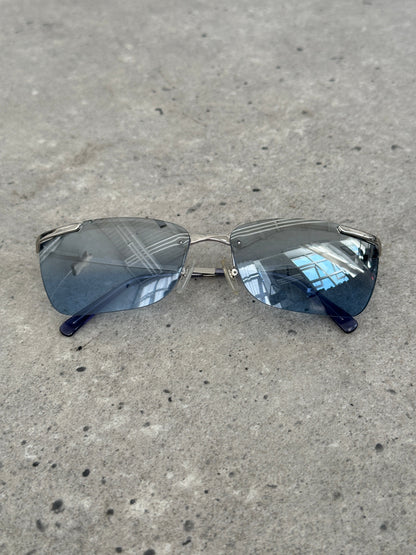 Versace 2000s Rimess Rectangular Sunglasses