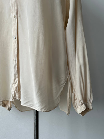 Italian Vintage 1990s Pure Silk Sheer Shirt - L