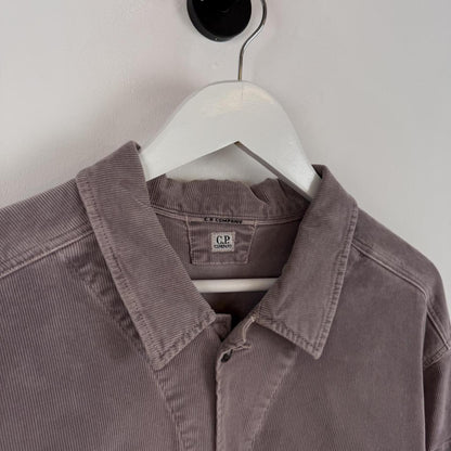 C.P. Company Corduroy Overshirt Lilac (XL) | Extra Large, Lilac