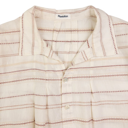 Vintage Plantation By Issey Miyake Striped Button Up Shirt Size M
