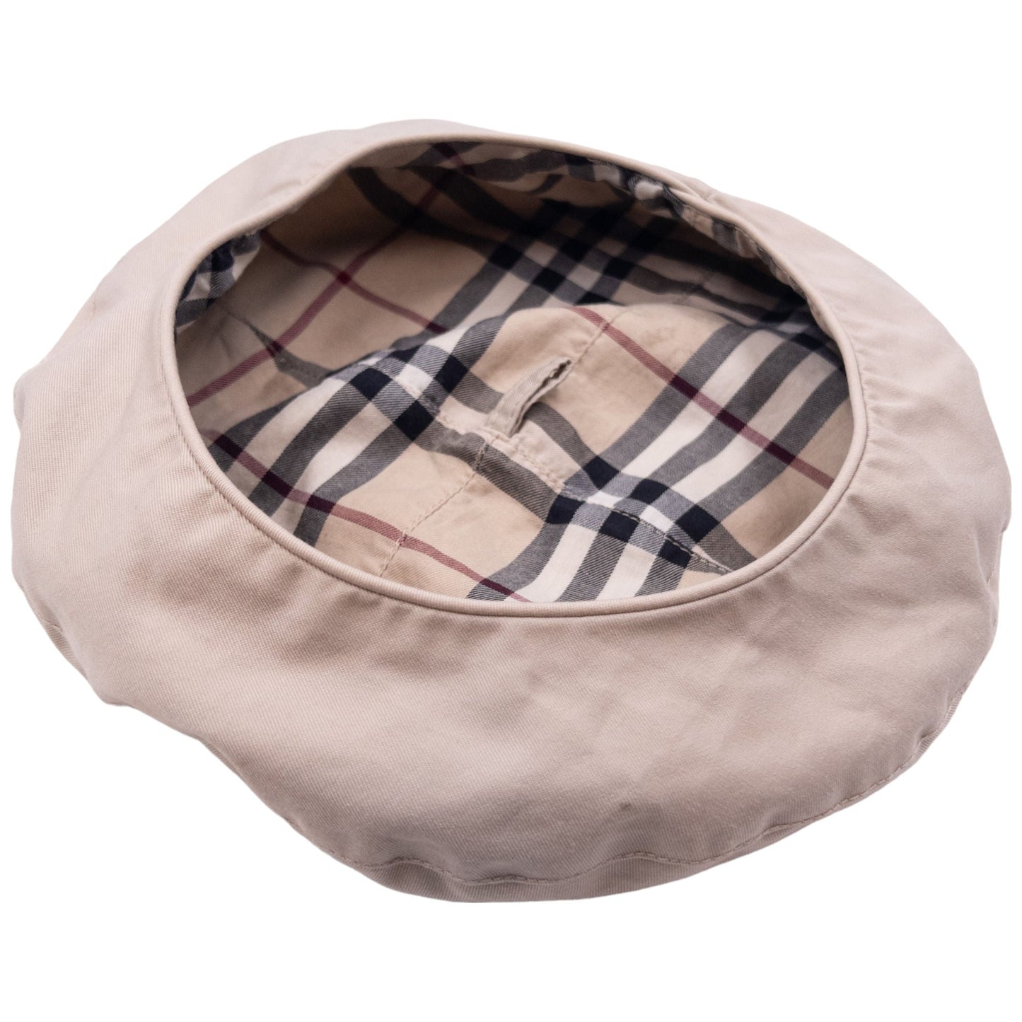 Vintage Burberry Nova Check Reversible Beret