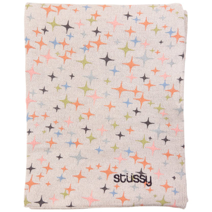 Vintage Stussy Sparkle Star Pattern Scarf