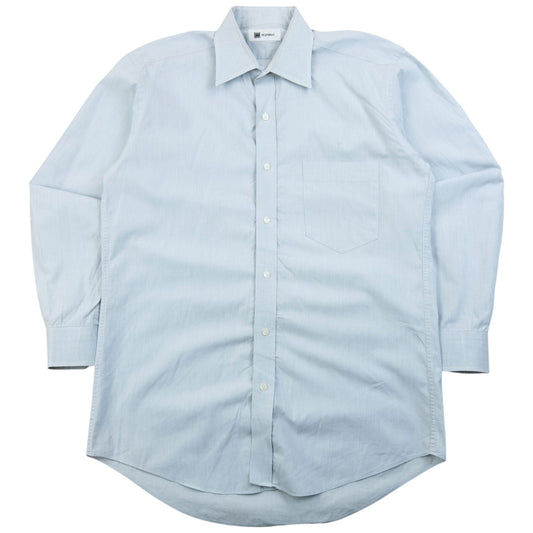 Vintage 90s Issey Miyake Long Sleeve Button Up Shirt Size S | Small, Blue