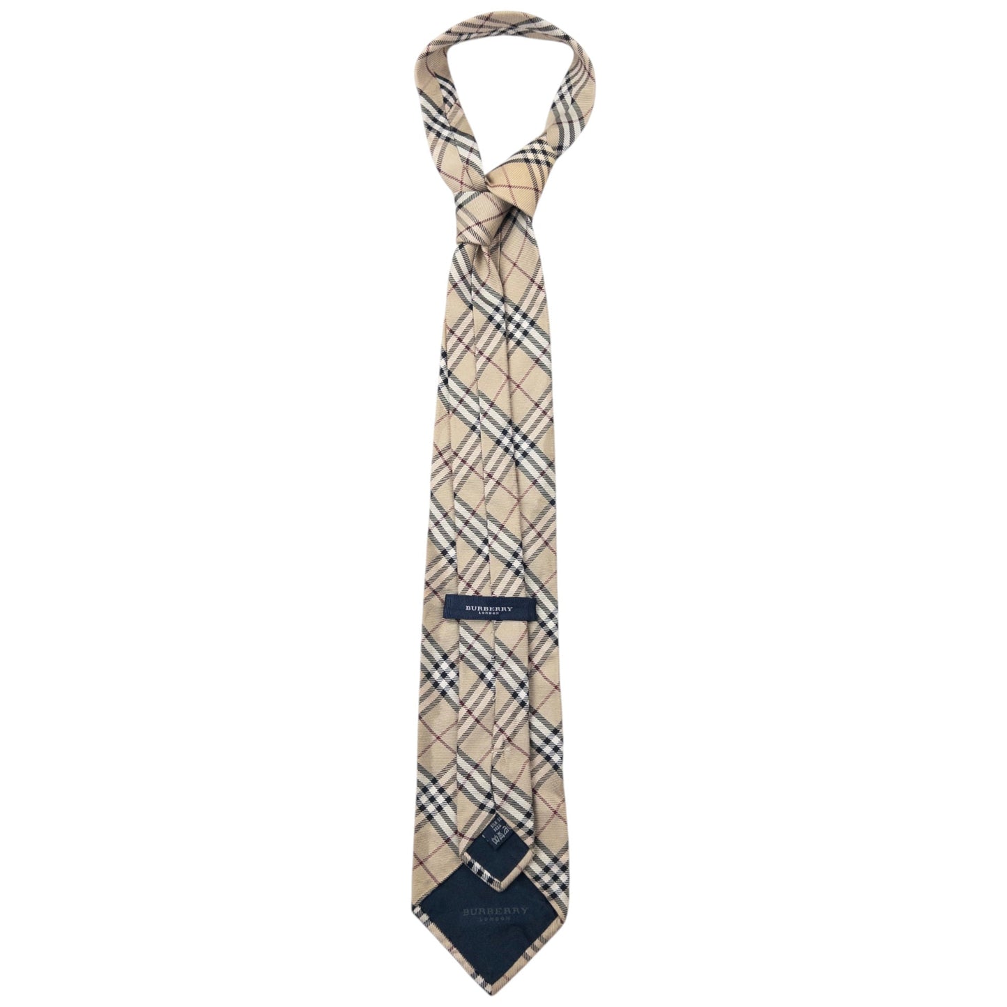 Vintage Burberry Nova Check Silk Tie