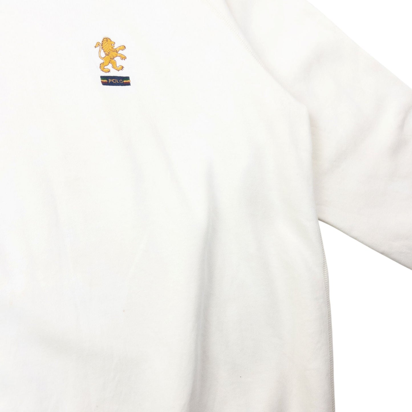 Vintage 90s Polo Ralph Lauren Lion Sweatshirt Size XL | XL, White