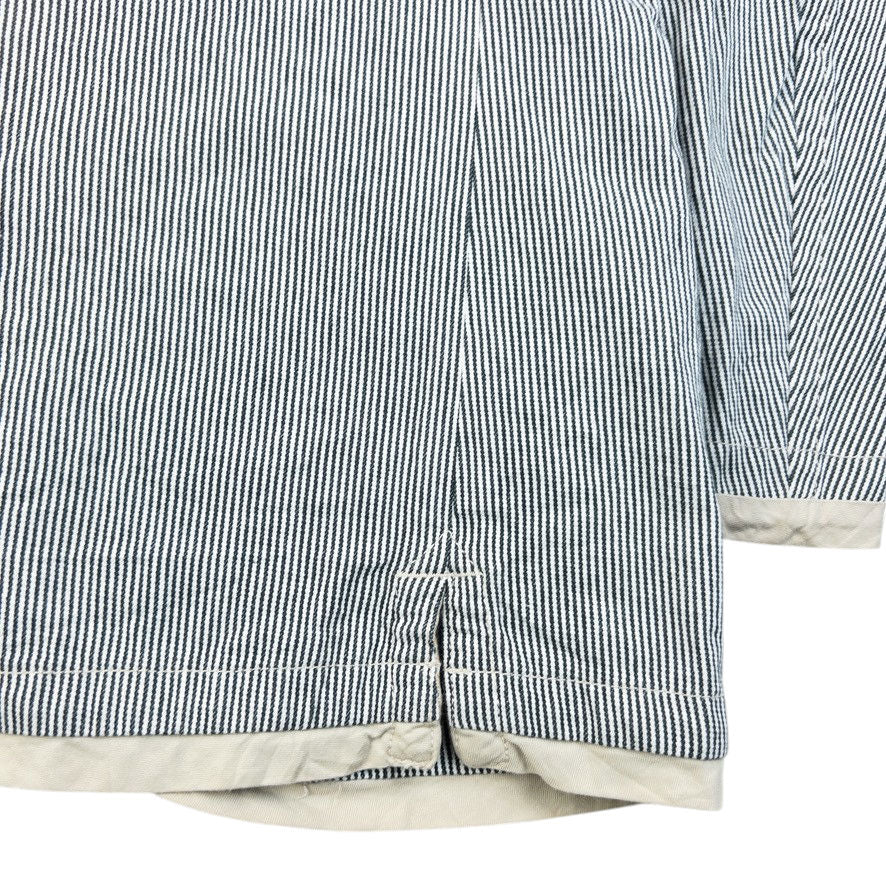 Vintage 2000s PPFM Striped Button Up Jacket Size M | Medium, Grey
