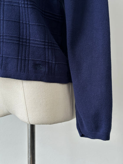 Burberry London 2000s Pure Cotton Check Cardigan - S