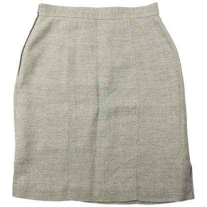 Vintage 80s Gucci Linen And Wool Skirt Womens Size W26 | W26, Grey