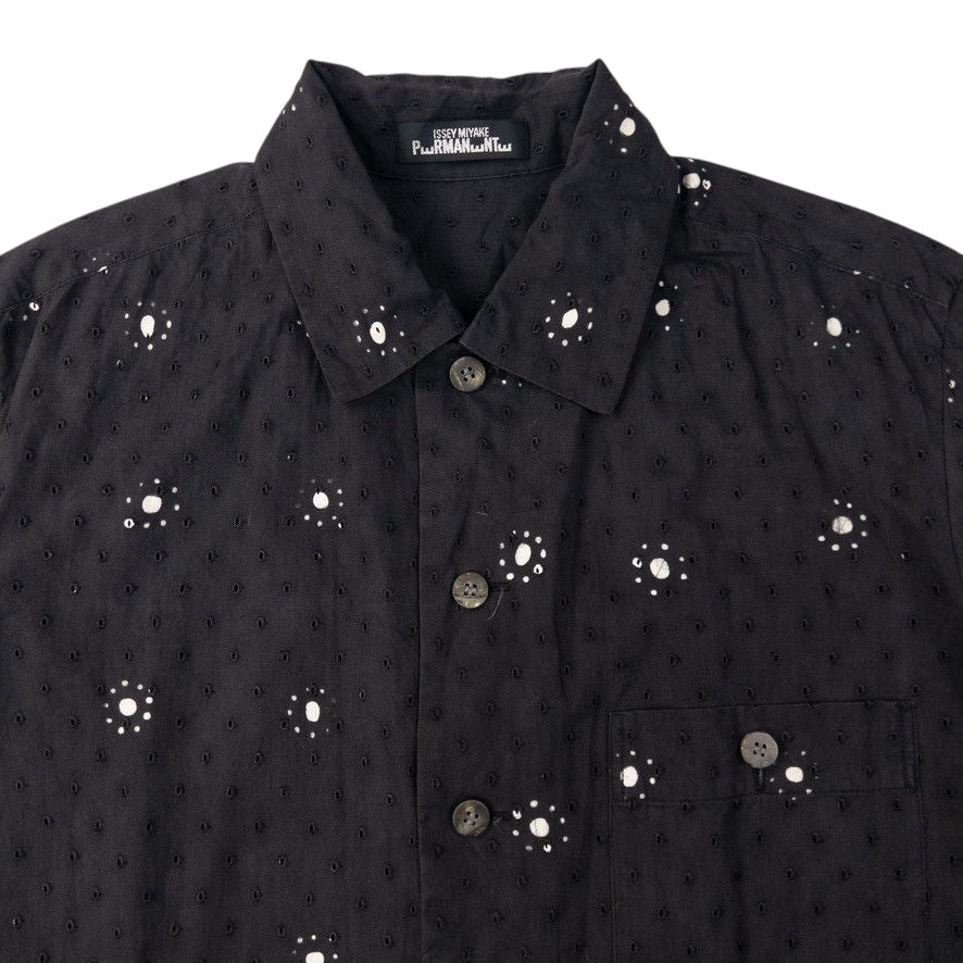 Vintage Issey Miyake PERMANENTE Long Sleeve Button Up Shirt Size L