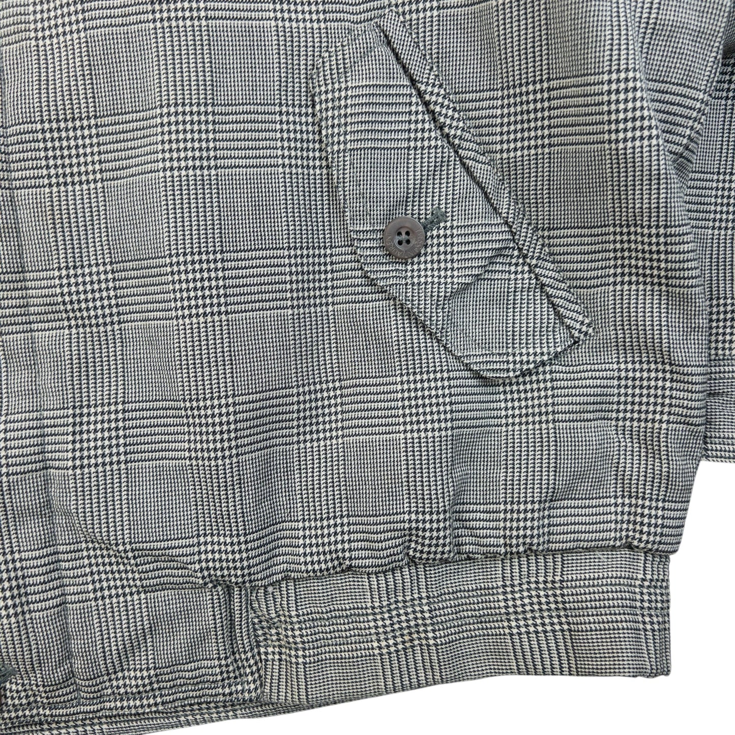 Vintage 90s YSL Yves Saint Laurent Harrington Jacket Size M | Medium, Grey