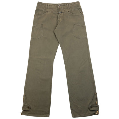 Vintage 2003 Dolce & Gabbana Zip Cuff Denim Jeans Size W34 | W34, Grey