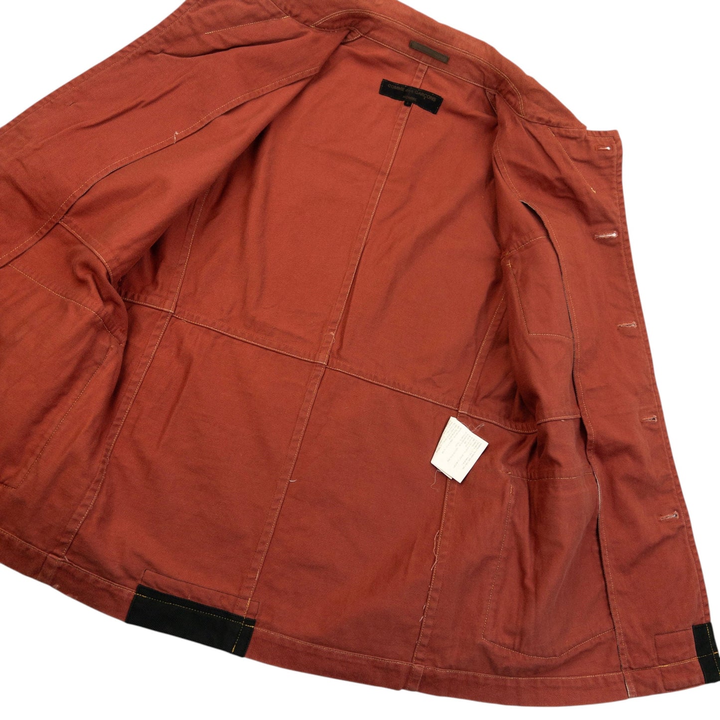 Vintage 2000s Comme Des Garçons HOMME Button Up Jacket Size M | Medium, Red