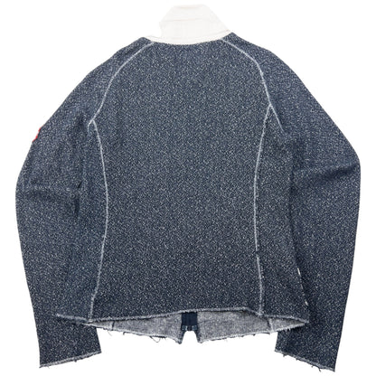 Vintage 2000s Armani Jeans Zip Up Hemp Jumper Womnes Size L