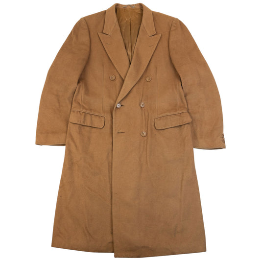 Vintage 80s YSL Yves Saint Laurent Longline Wool Jacket Size M | Medium, Brown