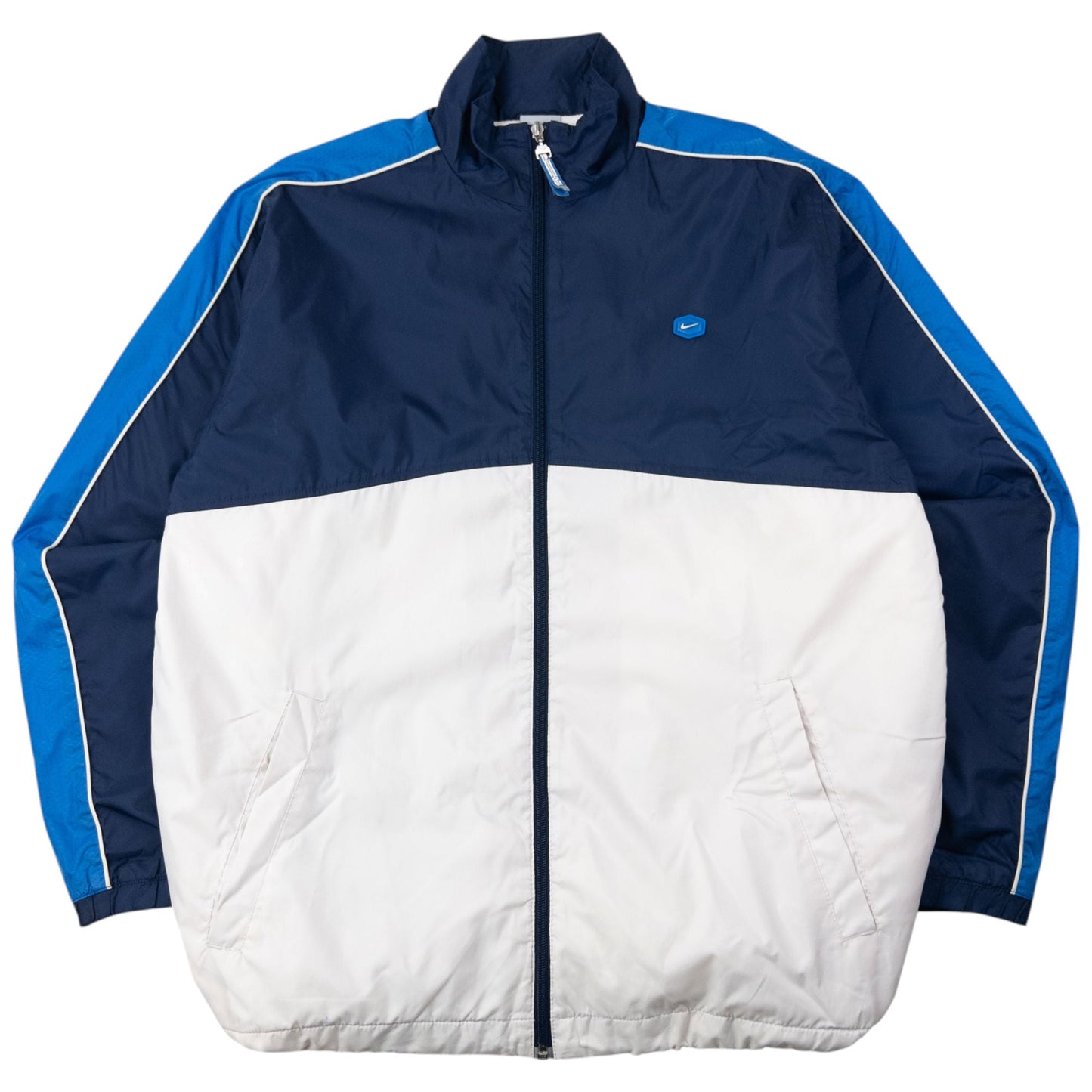Vintage 2000s Nike Fleece Lined Zip Up Jacket Size L | Large, Navy