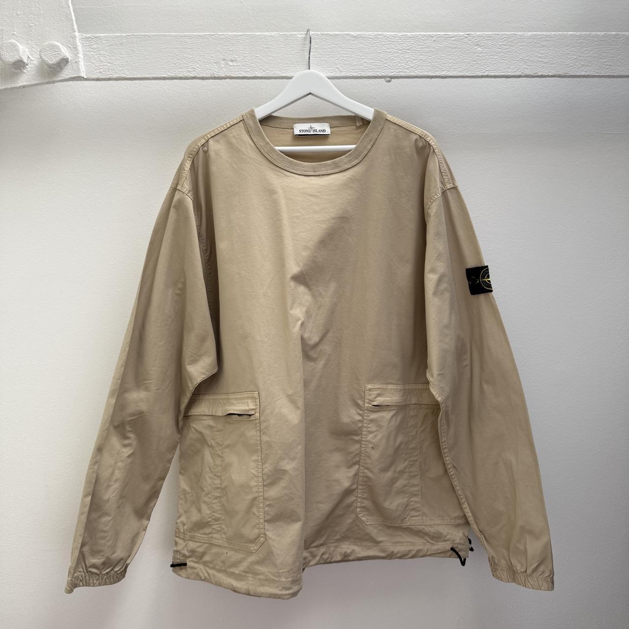 Stone Island Canvas Pullover Jumper (XXL) | XXL, Beige