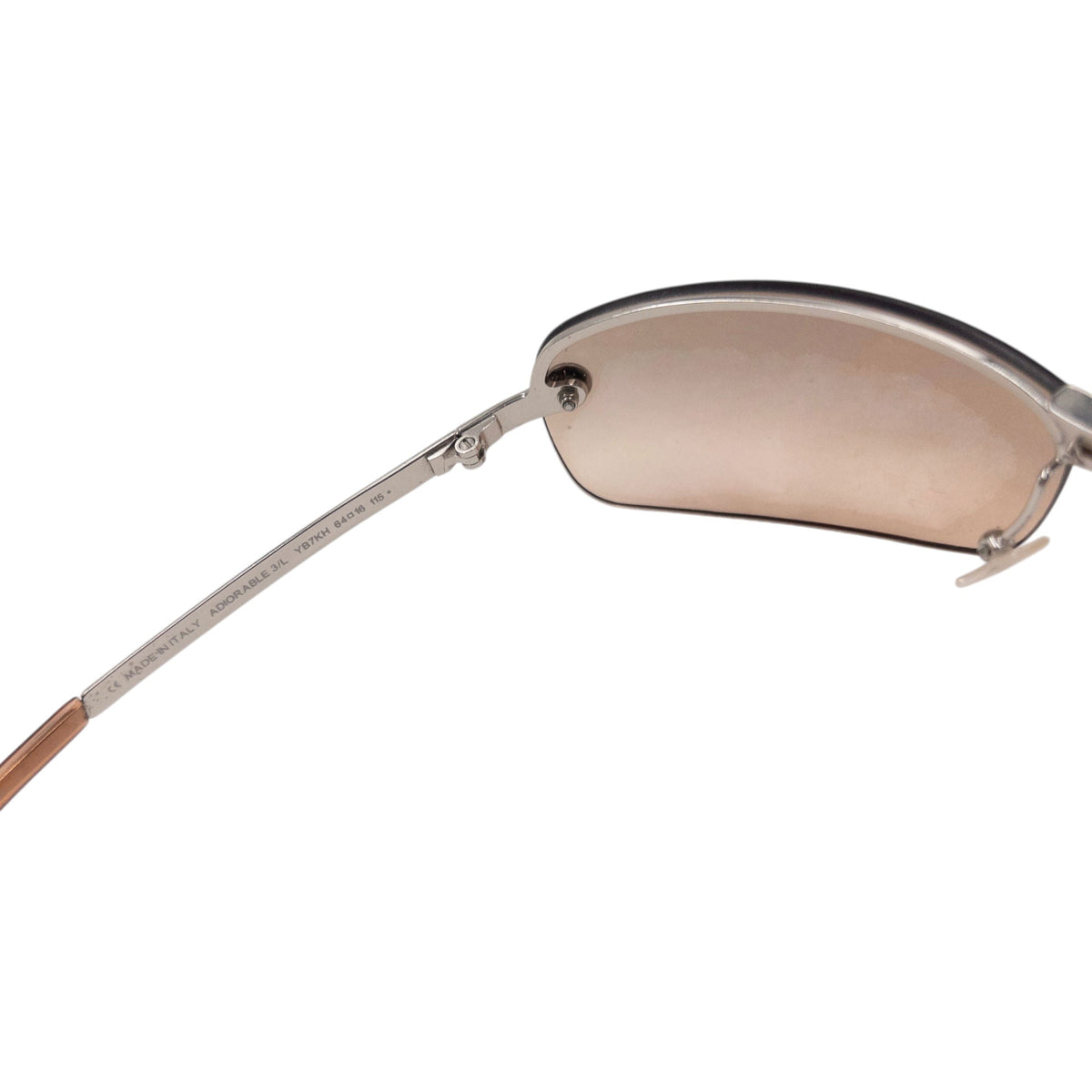 Vintage 2000s Dior Adiorable By John Galliano Rimless Sunglasses | O/S, Beige