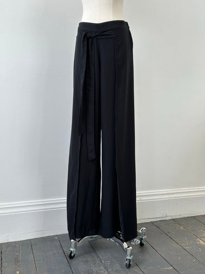 DKNY 2000s Wrap Overlay Wide Leg Trouser - W28-30