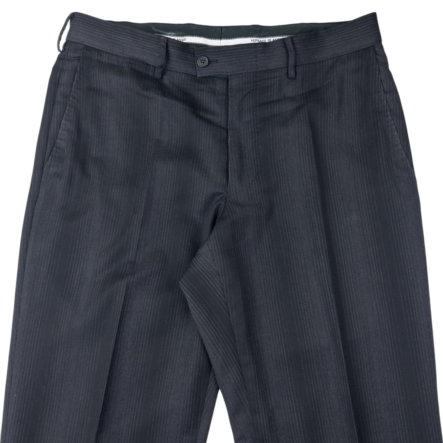 Vintage Versace Classic Striped Jacket & Trousers Suit Set Size L