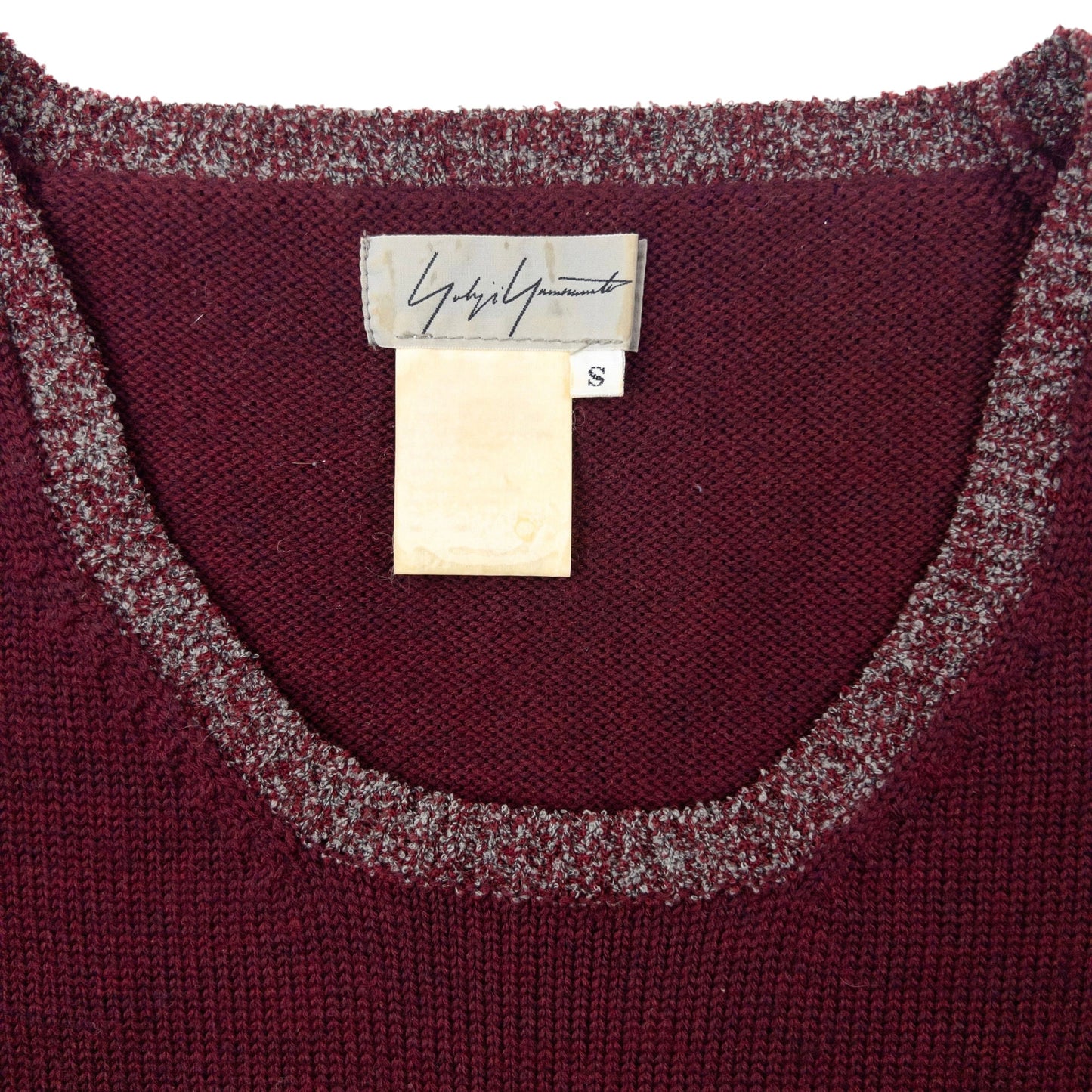 Vintage 90s Yohji Yamamoto Knitted Jumper Dress Womens Size L | Large, Burgundy