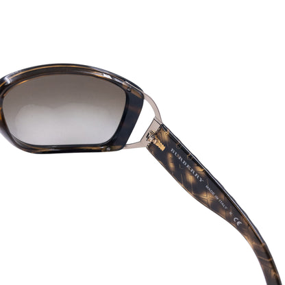 Vintage Burberry Nova Check Embossed Tortoise Shell Sunglasses