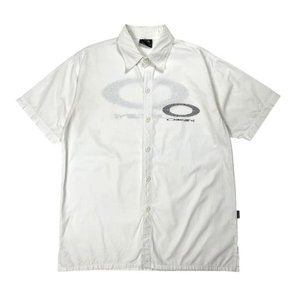 Vintage Oakley Software Button Shirt Short Sleeve, Size Medium | Oakley, White