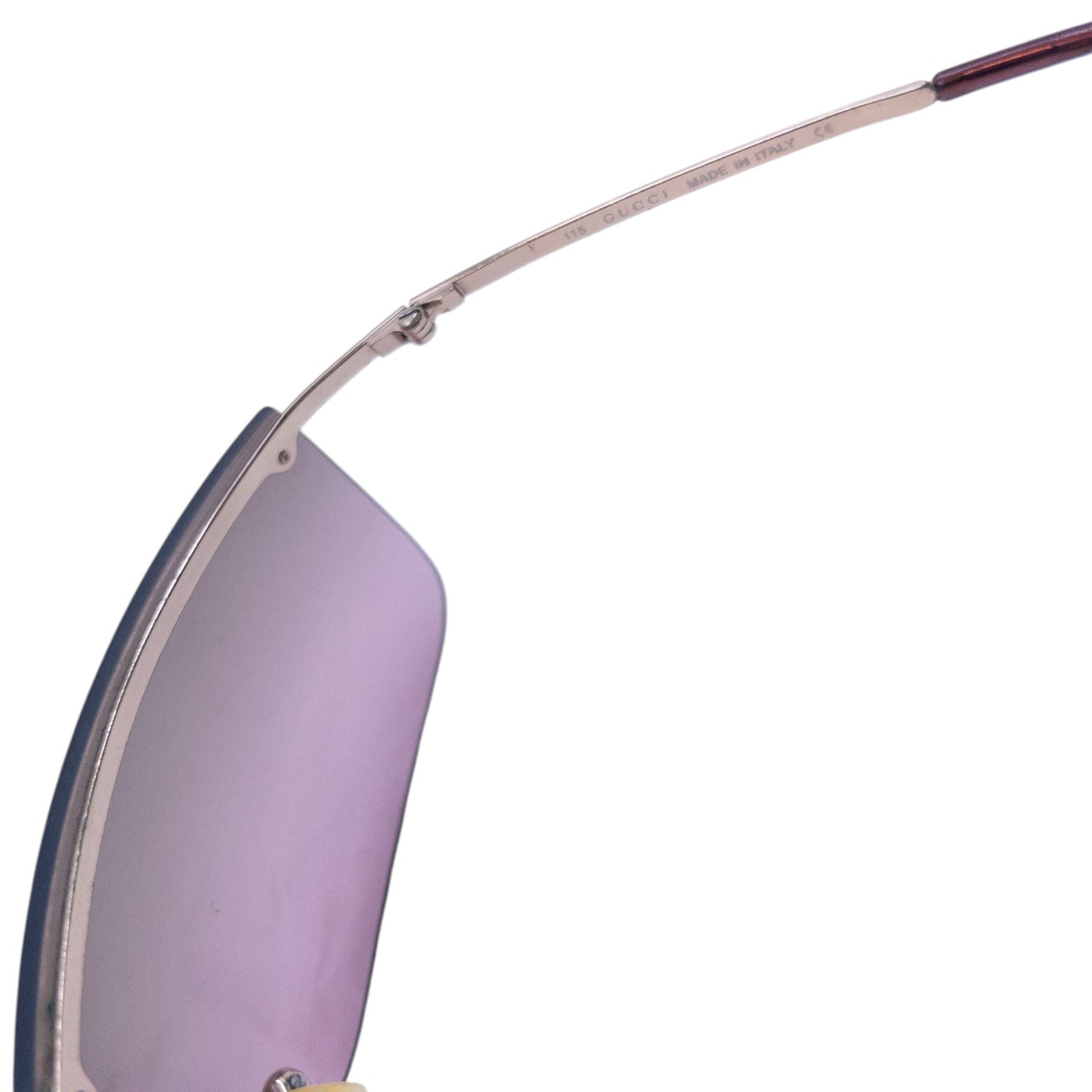 Vintage 2000s Gucci Rimless Sunglasses | O/S, Purple Gradient