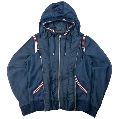 Vintage 2000s Dolce & Gabbana Layered Mesh Jacket Size S | Small, Navy