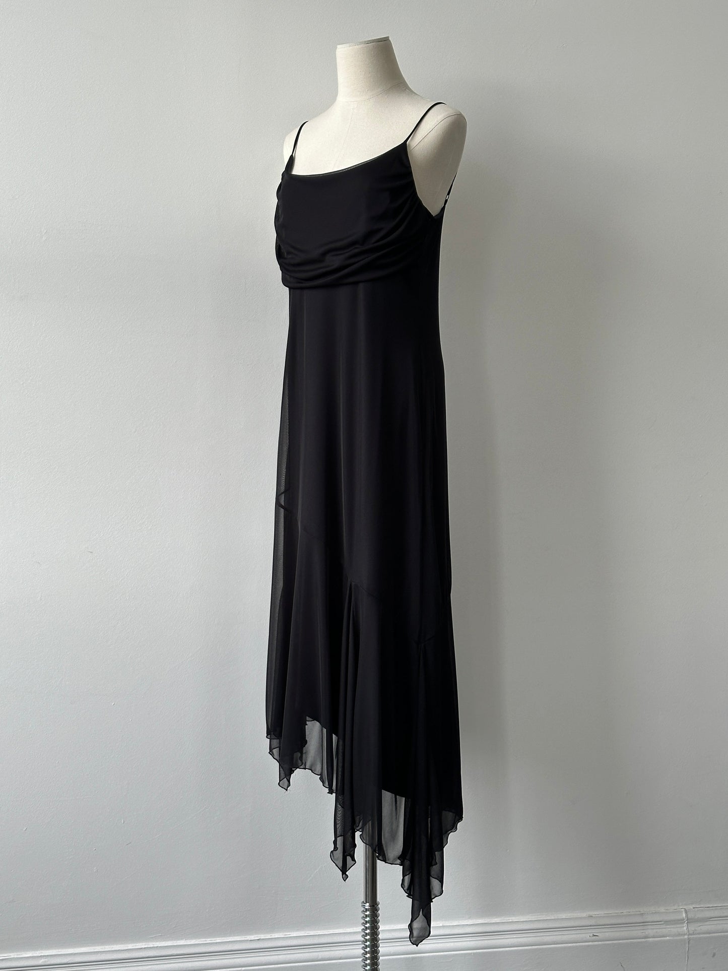 Vintage 1990s Asymmetric Maxi Dress - M-L