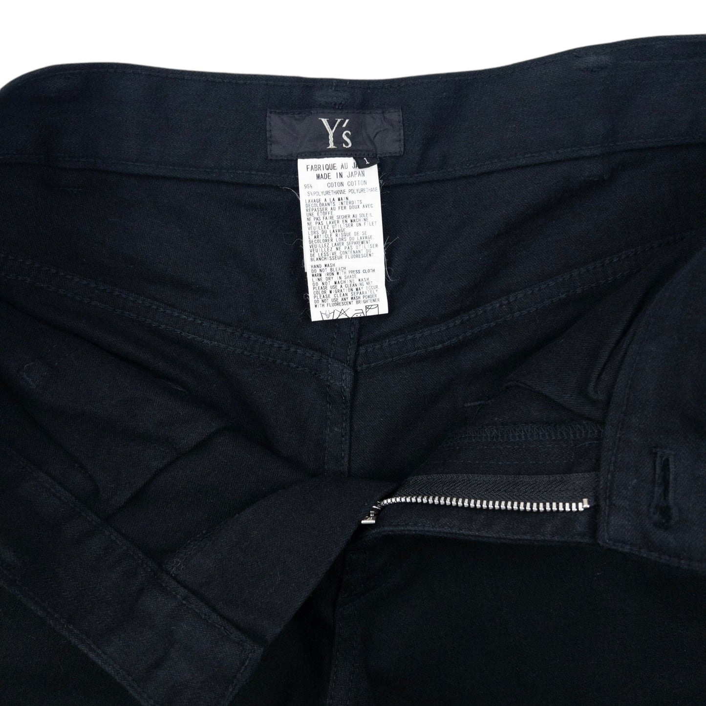 Vintage Yohji Yamamoto Zip Detail Trousers Size W30