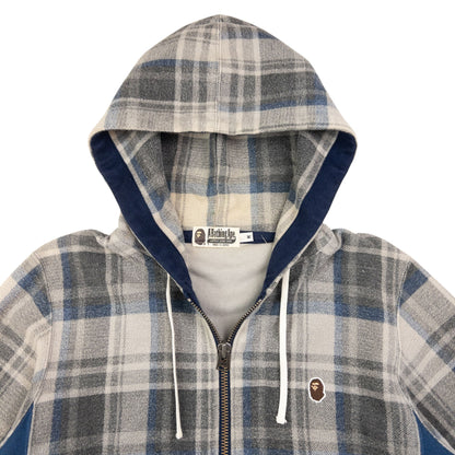 Vintage Bape Checkered Zip Up Hoodie Size S