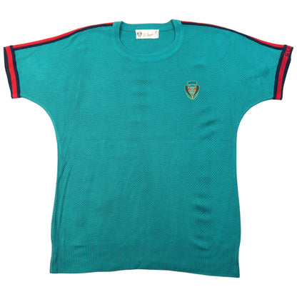 Vintage 80s Gucci Knit T Shirt Womens Size S | Small, Green