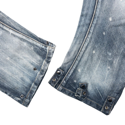 Vintage 2000s PPFM Curved Stacked Leg Denim Jeans Size W32 | W32, Blue