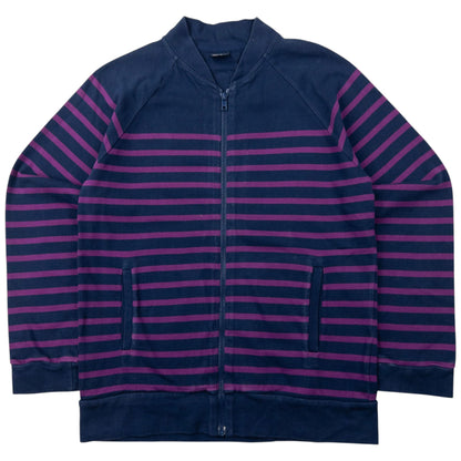 Vintage Jean Paul Gaultier Matelot Striped Zip Up Sweatshirt Womens Size S
