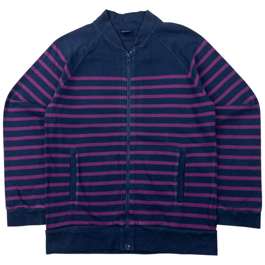 Vintage Jean Paul Gaultier Matelot Striped Zip Up Sweatshirt Womens Size S
