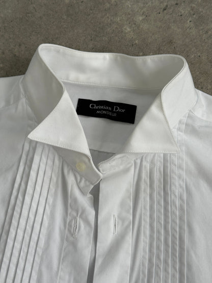 Christian Dior Monsieur 1990s Pure Cotton Tuxedo Shirt - M