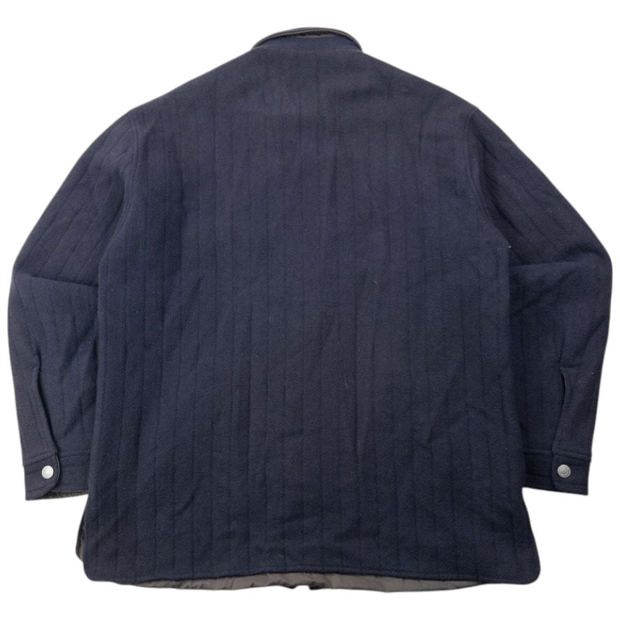Vintage 90s Armani Jeans Quilted Wool Jacket Size XL | XL, Multicoloured