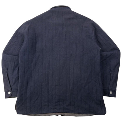 Vintage 90s Armani Jeans Quilted Wool Jacket Size XL | XL, Multicoloured
