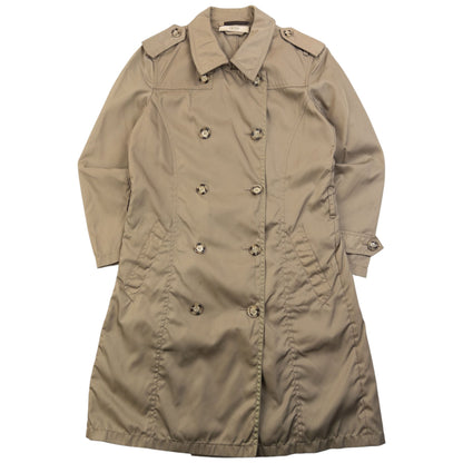 Vintage 2000s Prada Trench Jacket Womens Size S | Small, Beige