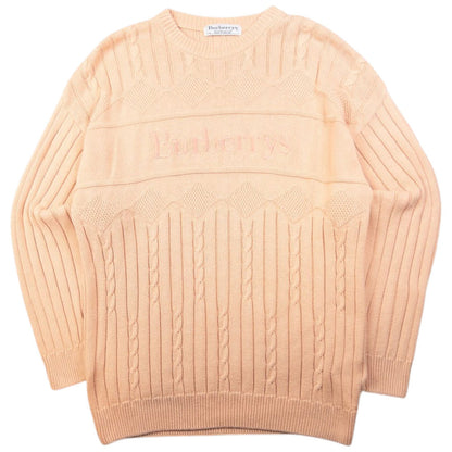 Vintage Burberry Embroidered Knit Jumper Size M